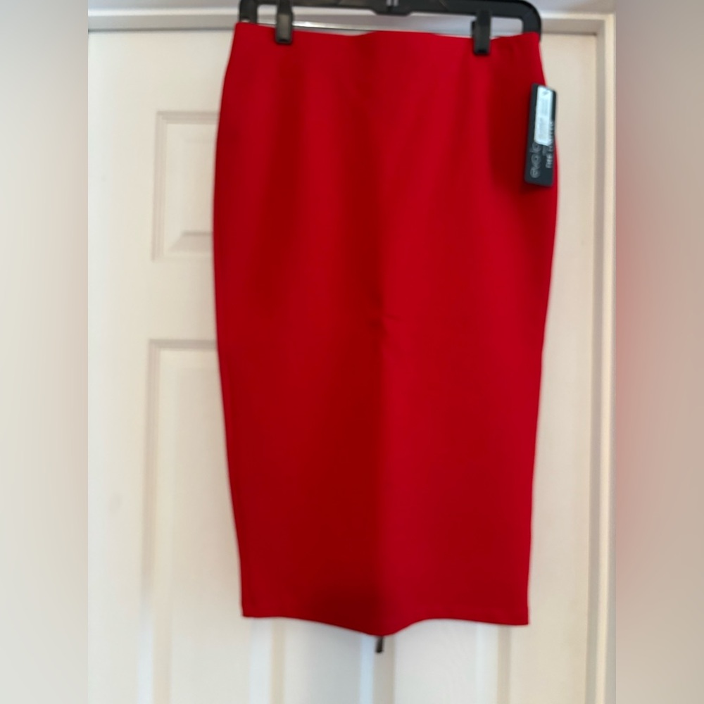 The Limited Red Midi Skirt